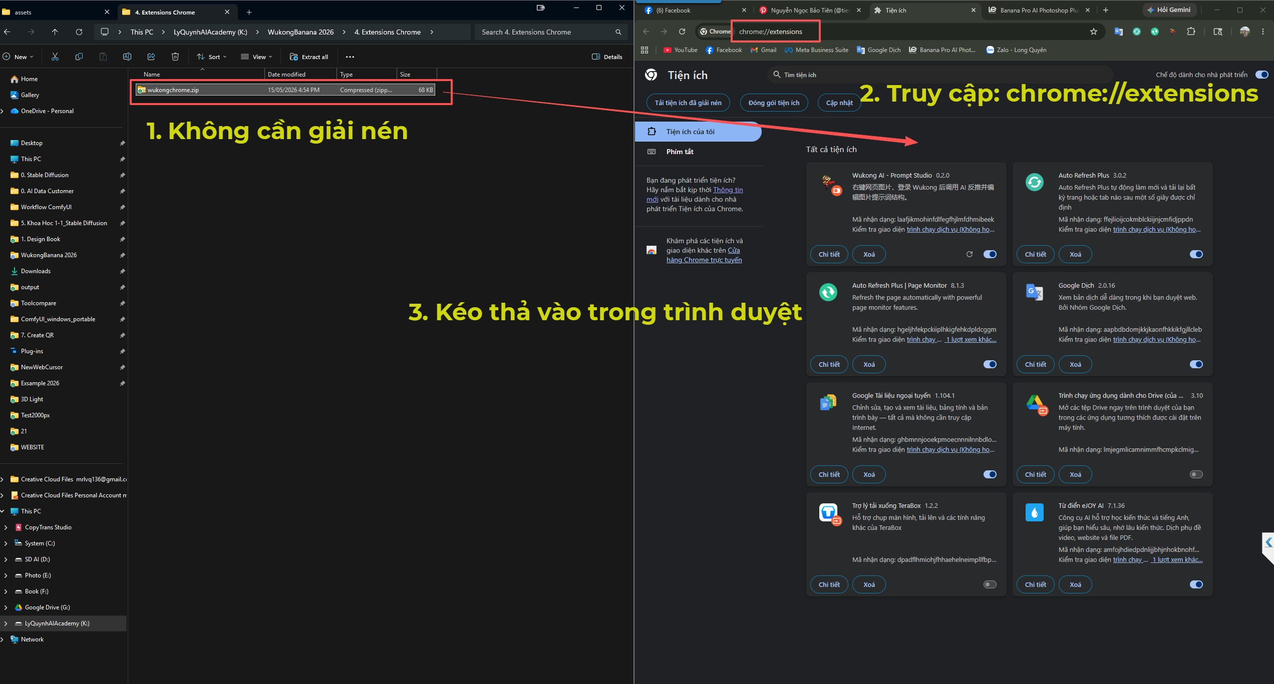 Hướng dẫn cài đặt Extensions Chrome — bước 1
