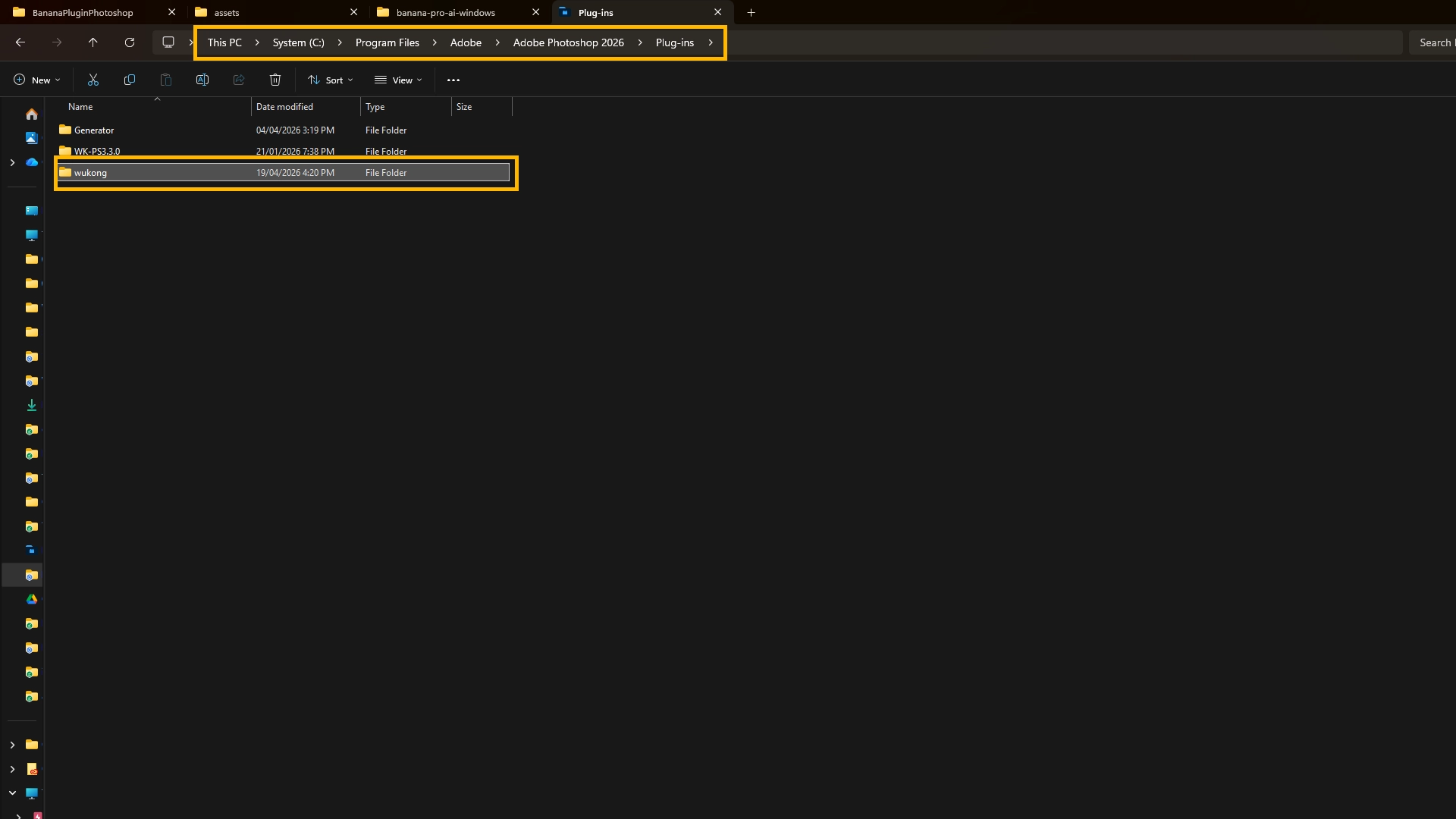 Hướng dẫn bước 1 - thao tác copy vào Plug-ins